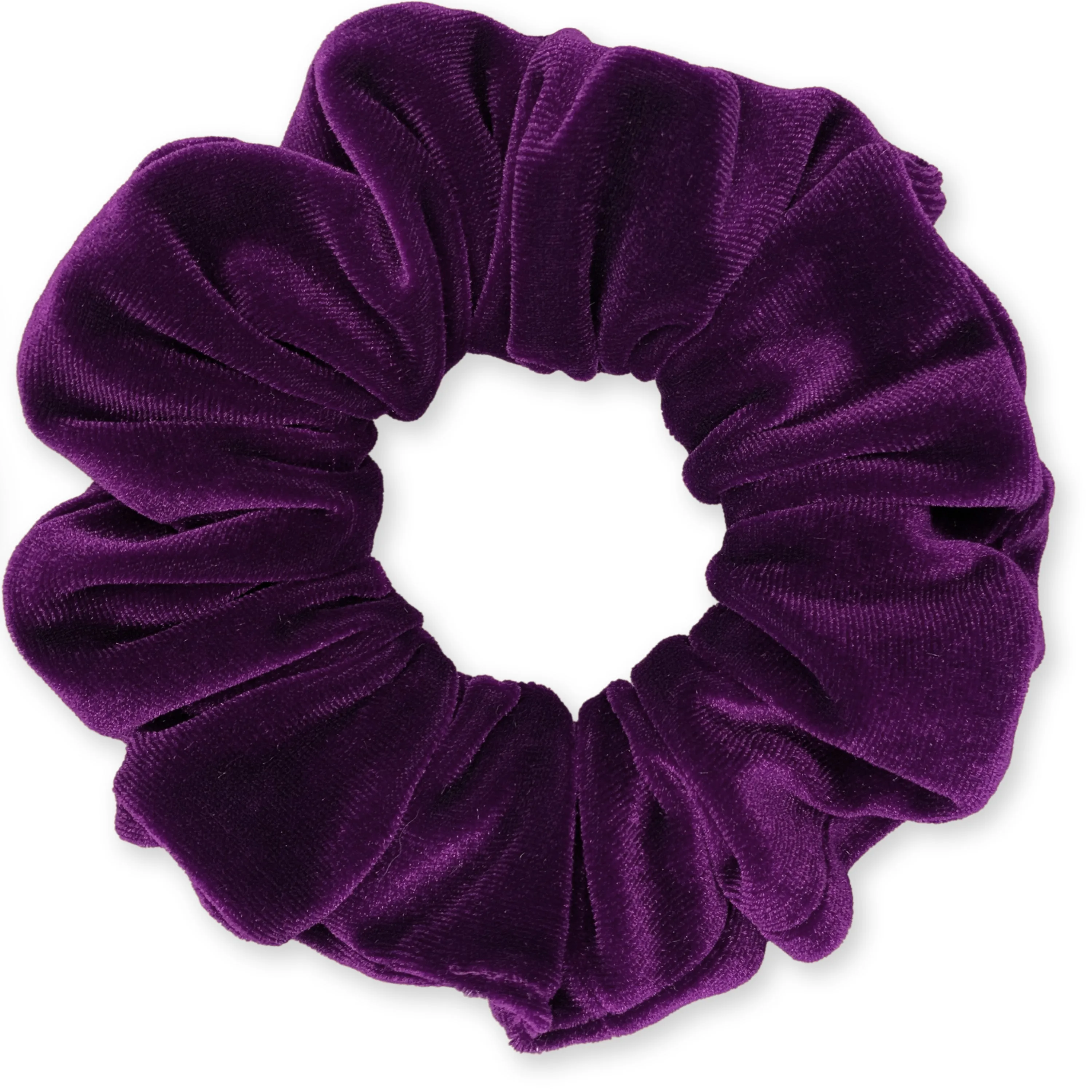 Plush Velvet Scrunchie Available in 3 Sizes Made in the USA Plum