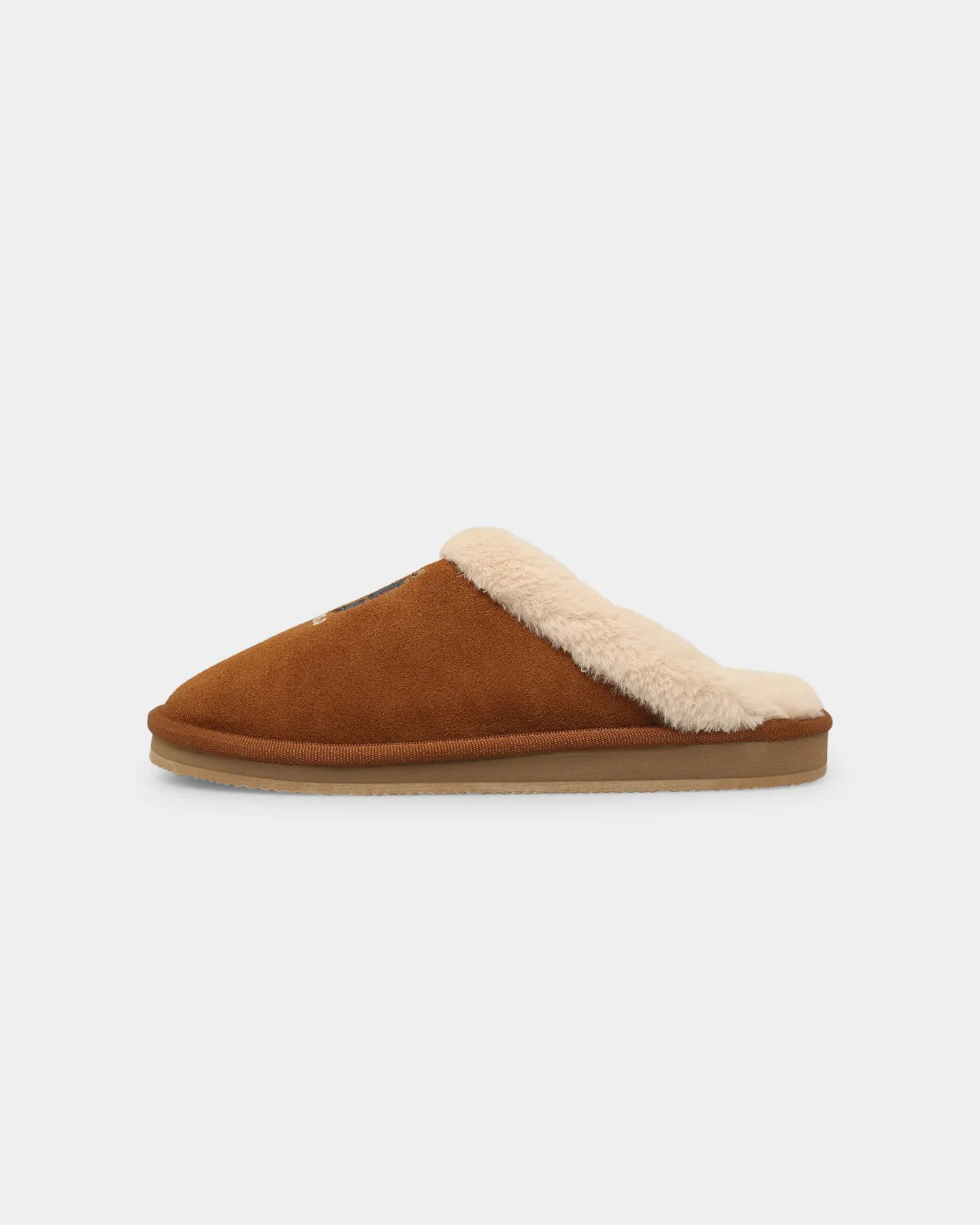 Polo Ralph Lauren Women's Kayleigh Scuff Bear Slipper SNF Suede