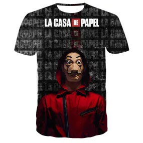 PRINTED T-SHIRT MONEY HEIST (VARIANTS AVAILABLE)