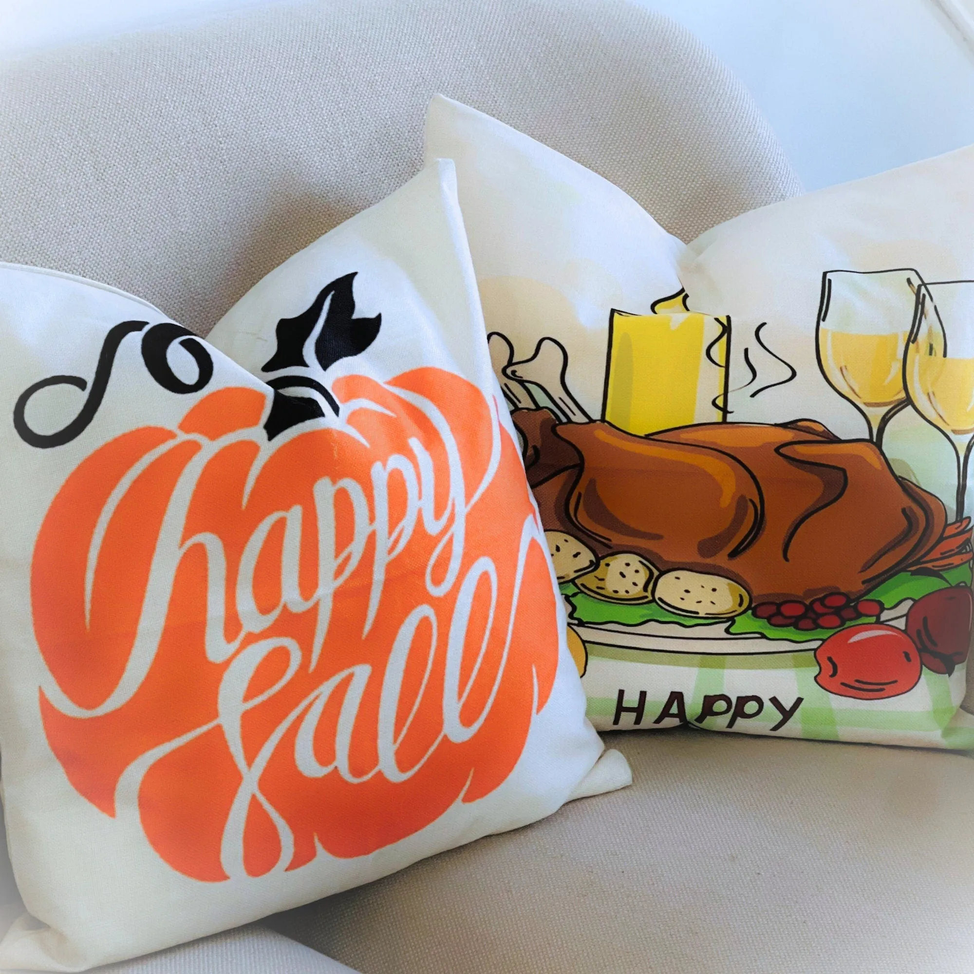 Pumpkin Pillow, Halloween Pillow Cover, Fall home decor, Thanks giving decor