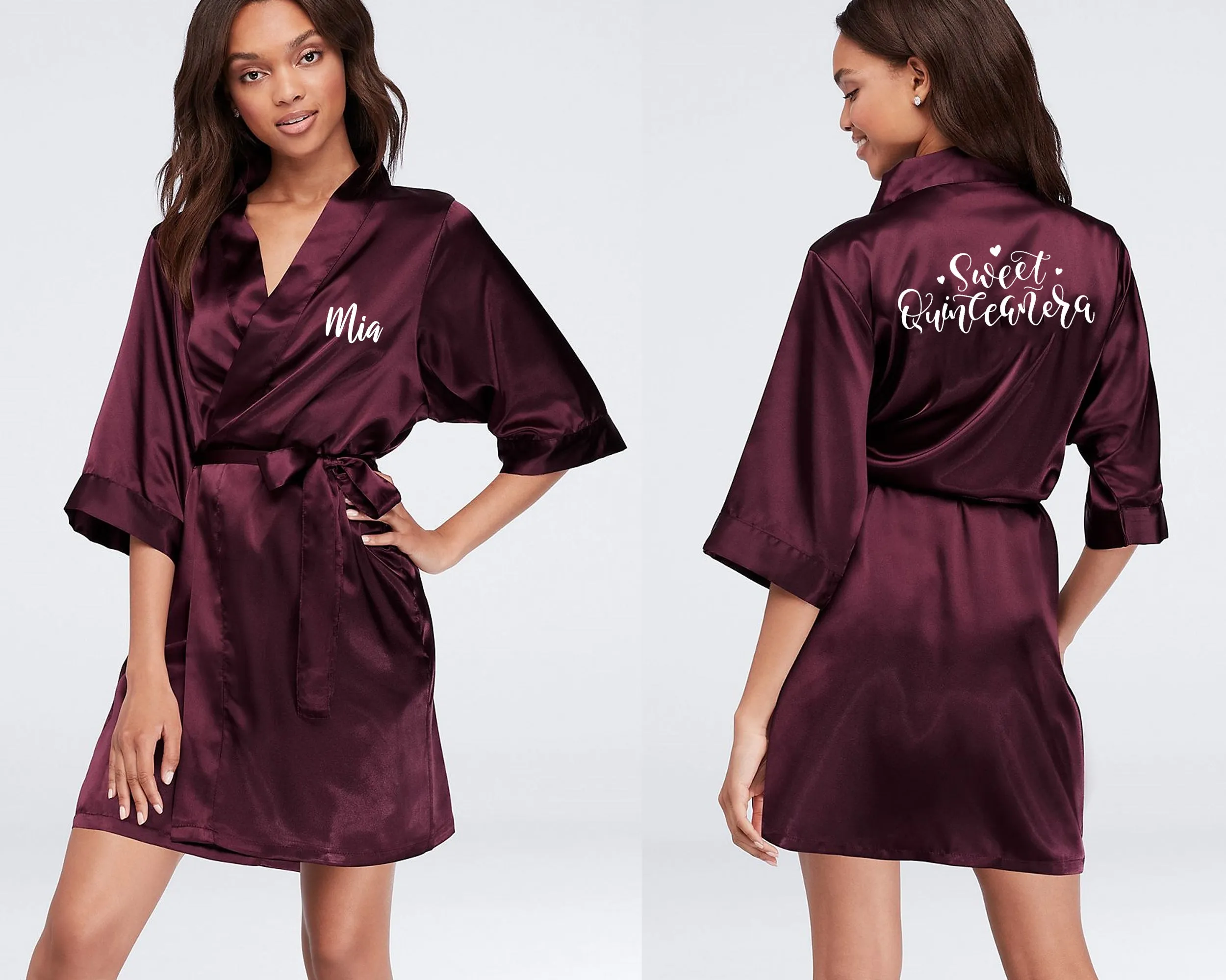 Quinceanera Satin Robes