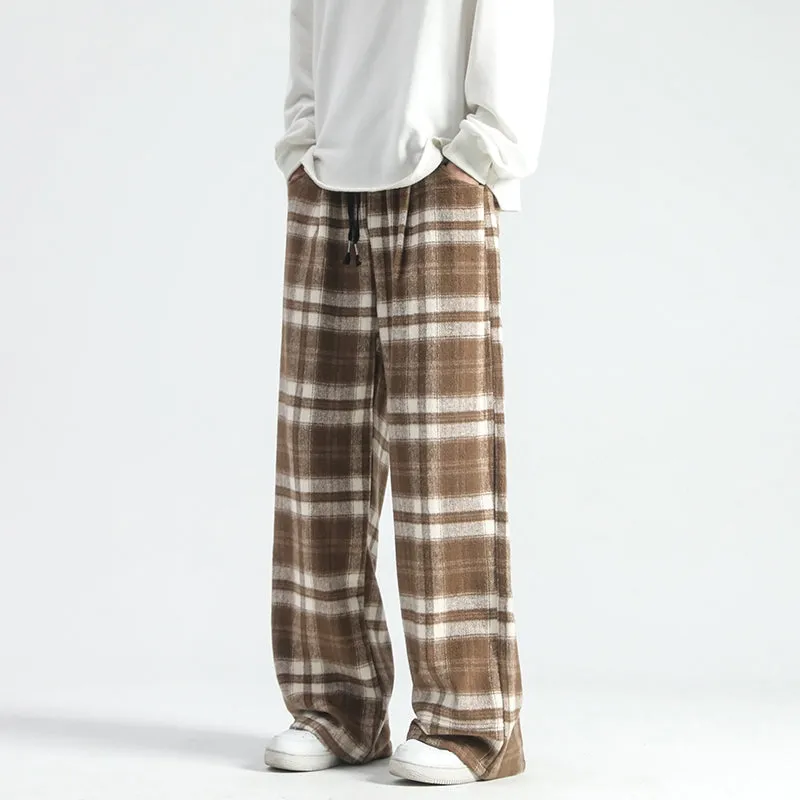 RELAXED PLAID PANTS