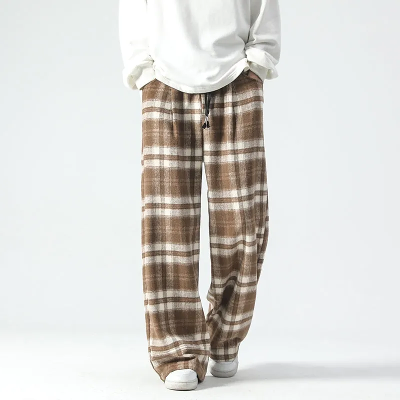 RELAXED PLAID PANTS