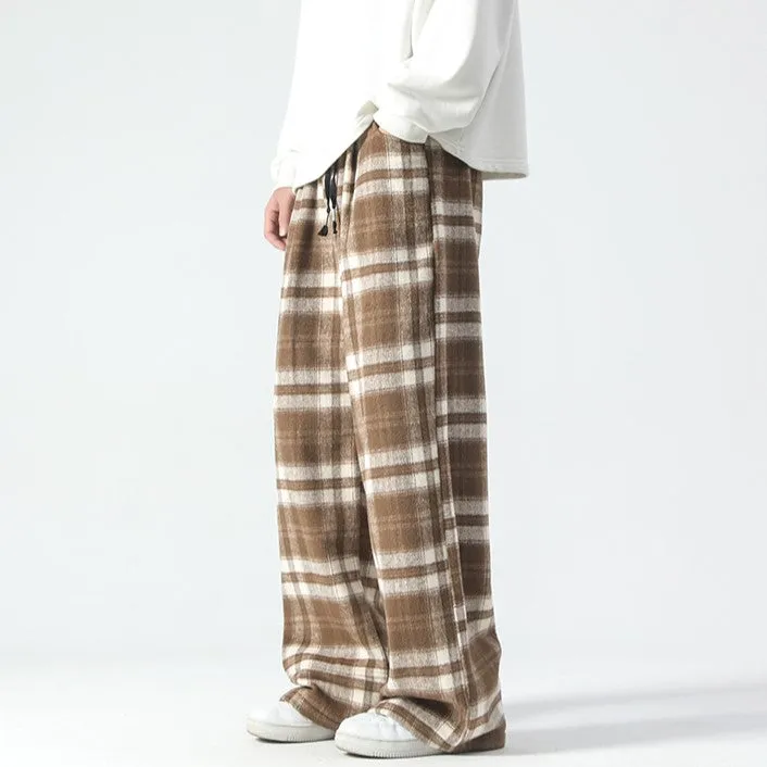 RELAXED PLAID PANTS