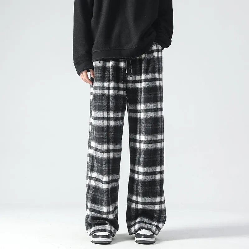 RELAXED PLAID PANTS