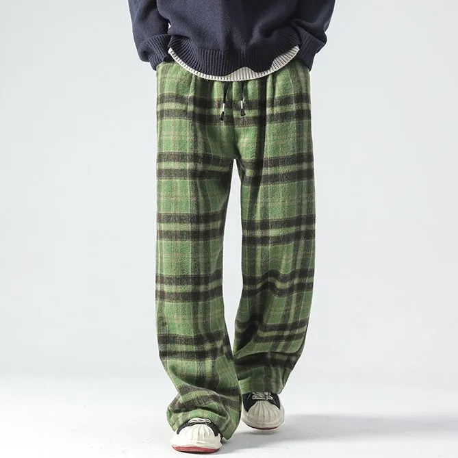 RELAXED PLAID PANTS