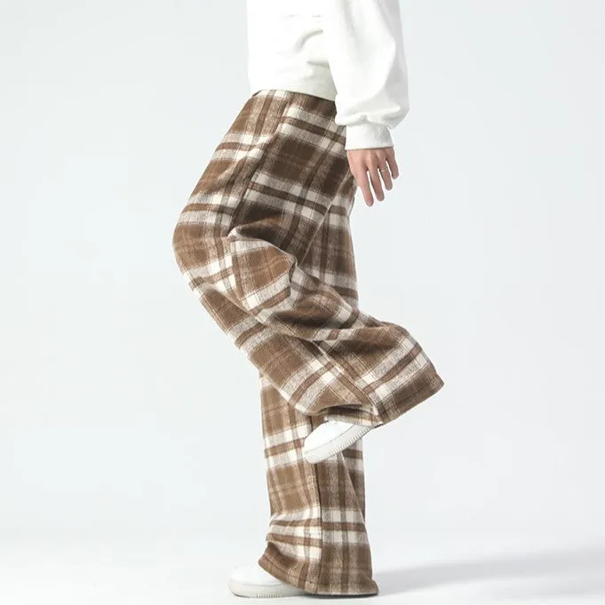 RELAXED PLAID PANTS