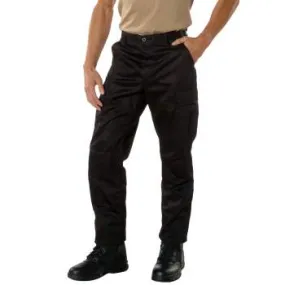 Rothco Relaxed Fit Zipper Fly BDU Pants / Black