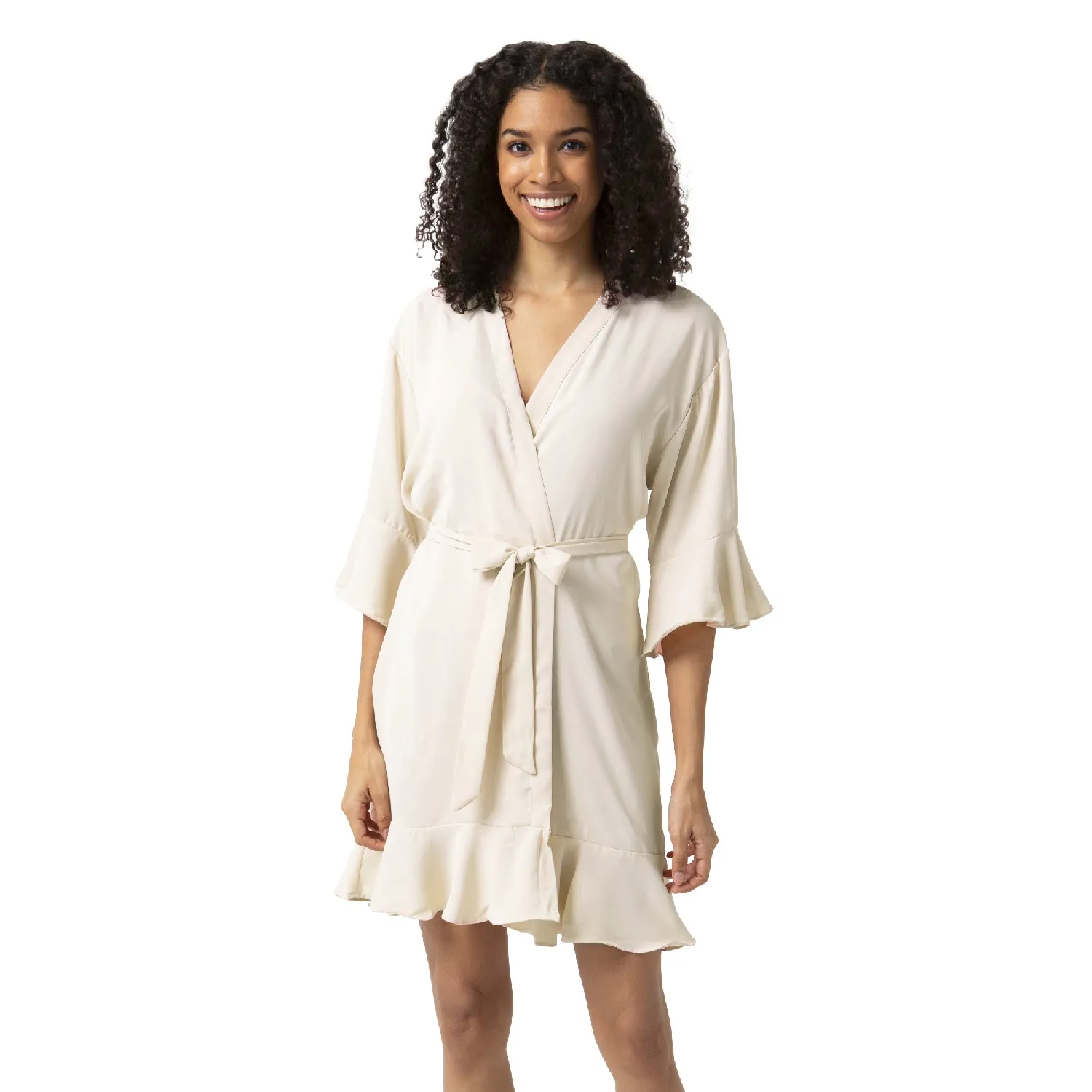 Ruffle Bridal Party Robes  - Plus