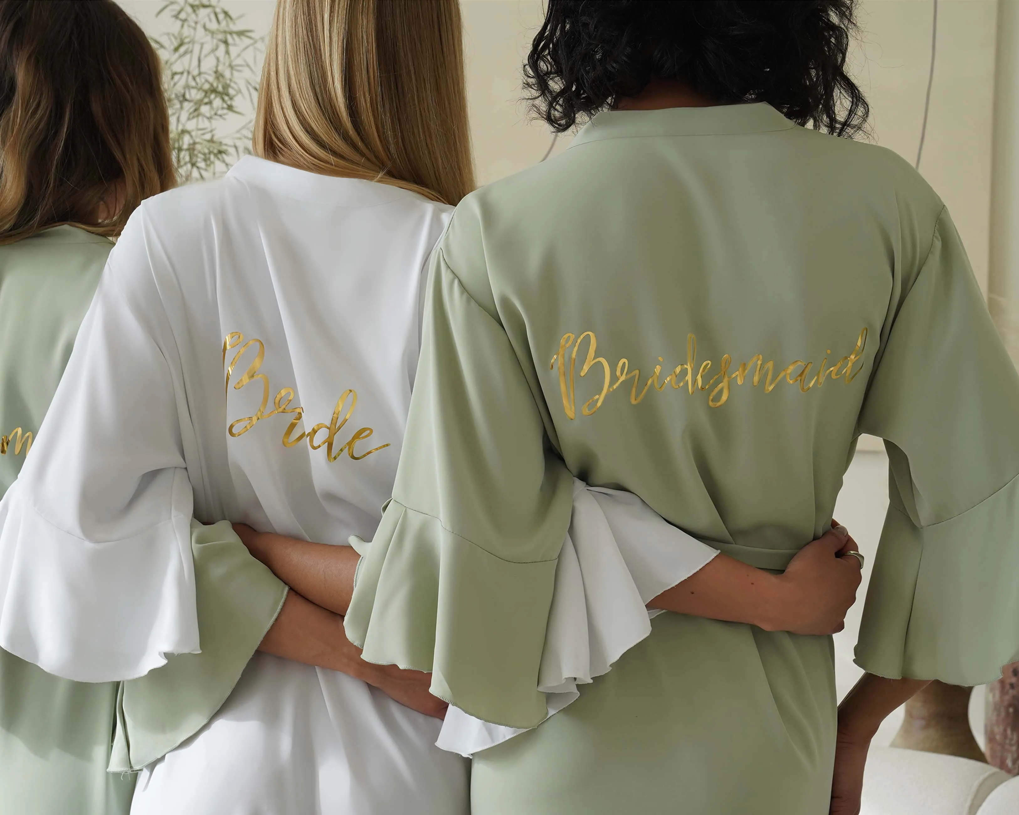 Ruffle Bridal Party Robes  - Plus