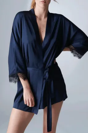 Satin Secrets Kimono Full Moon