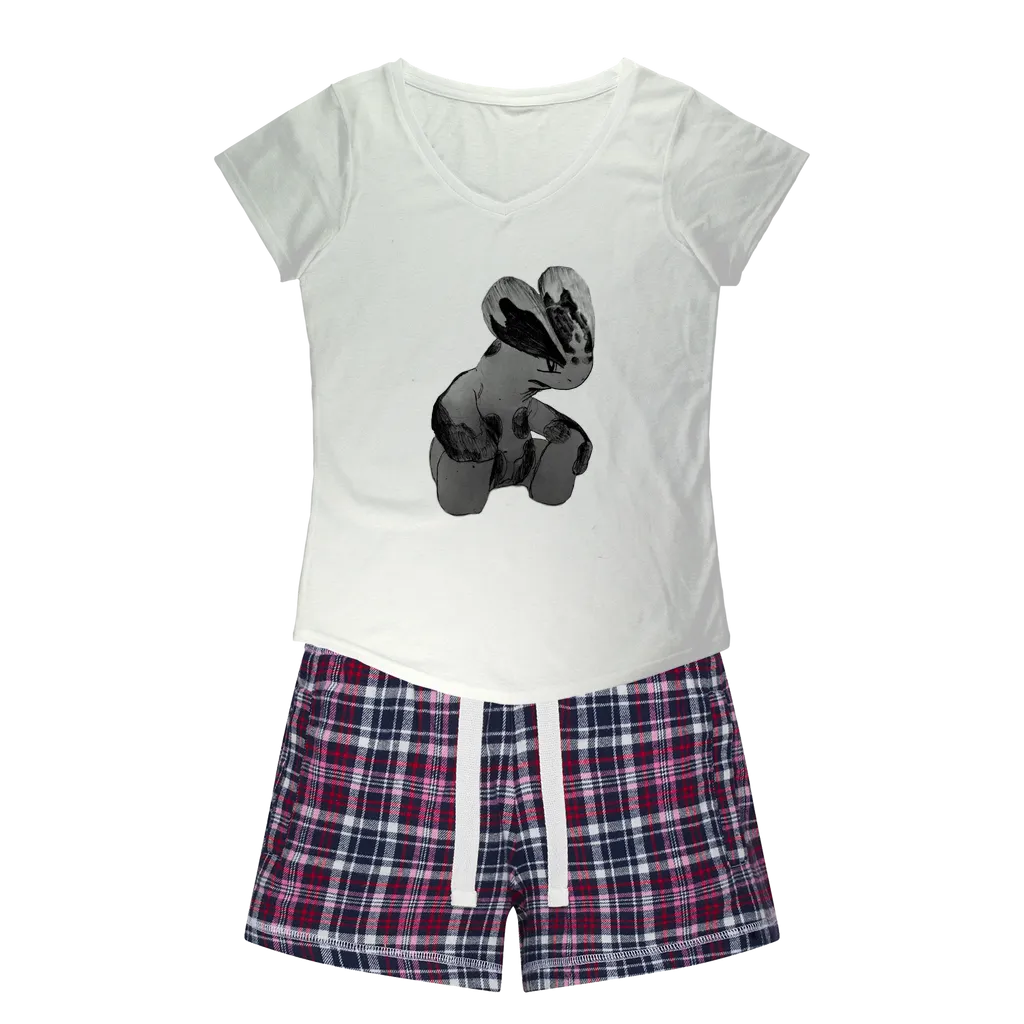 Shamrock Women's Sleepy Tee and Flannel Short