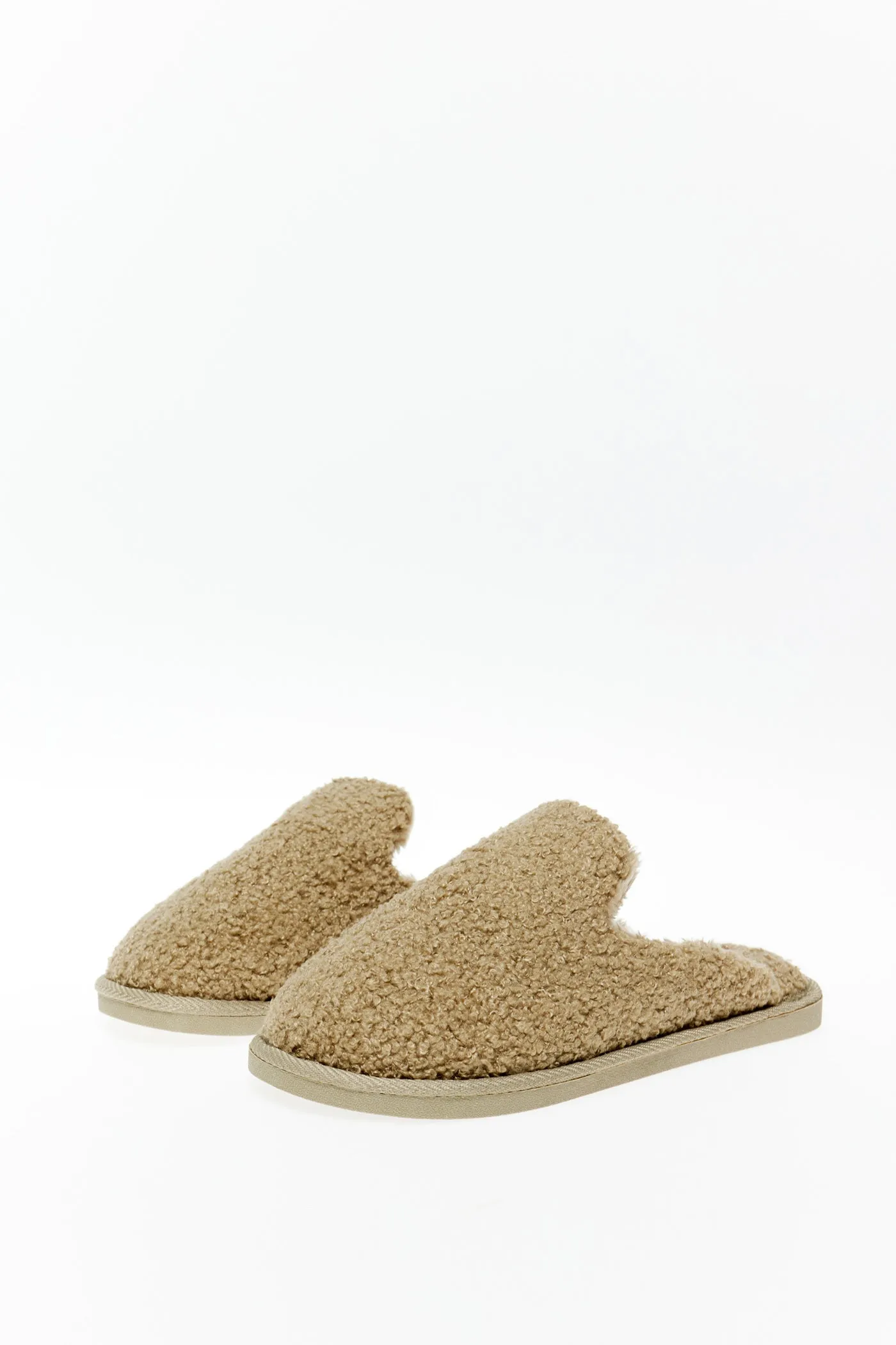 Shearling house slippers - Green