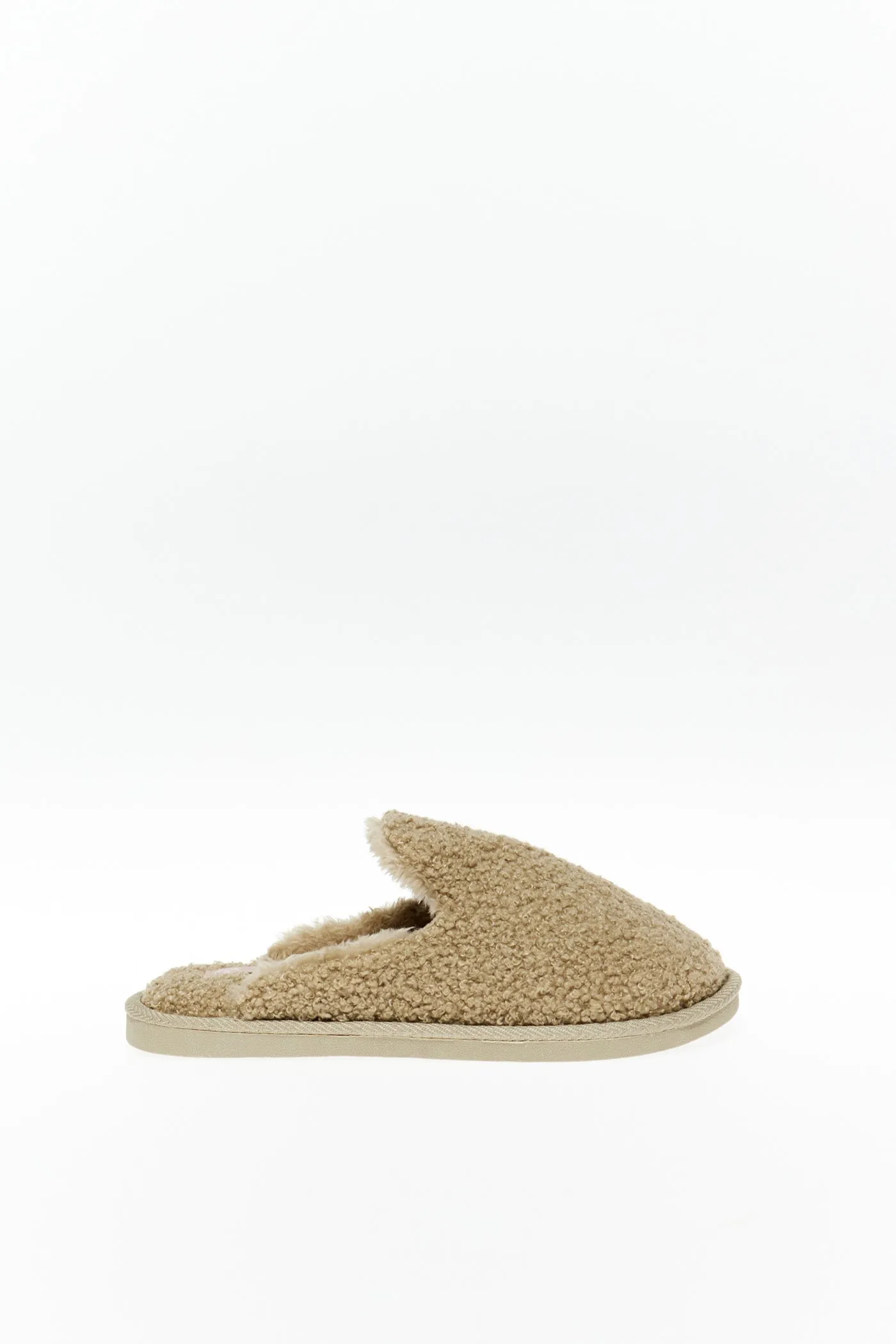 Shearling house slippers - Green