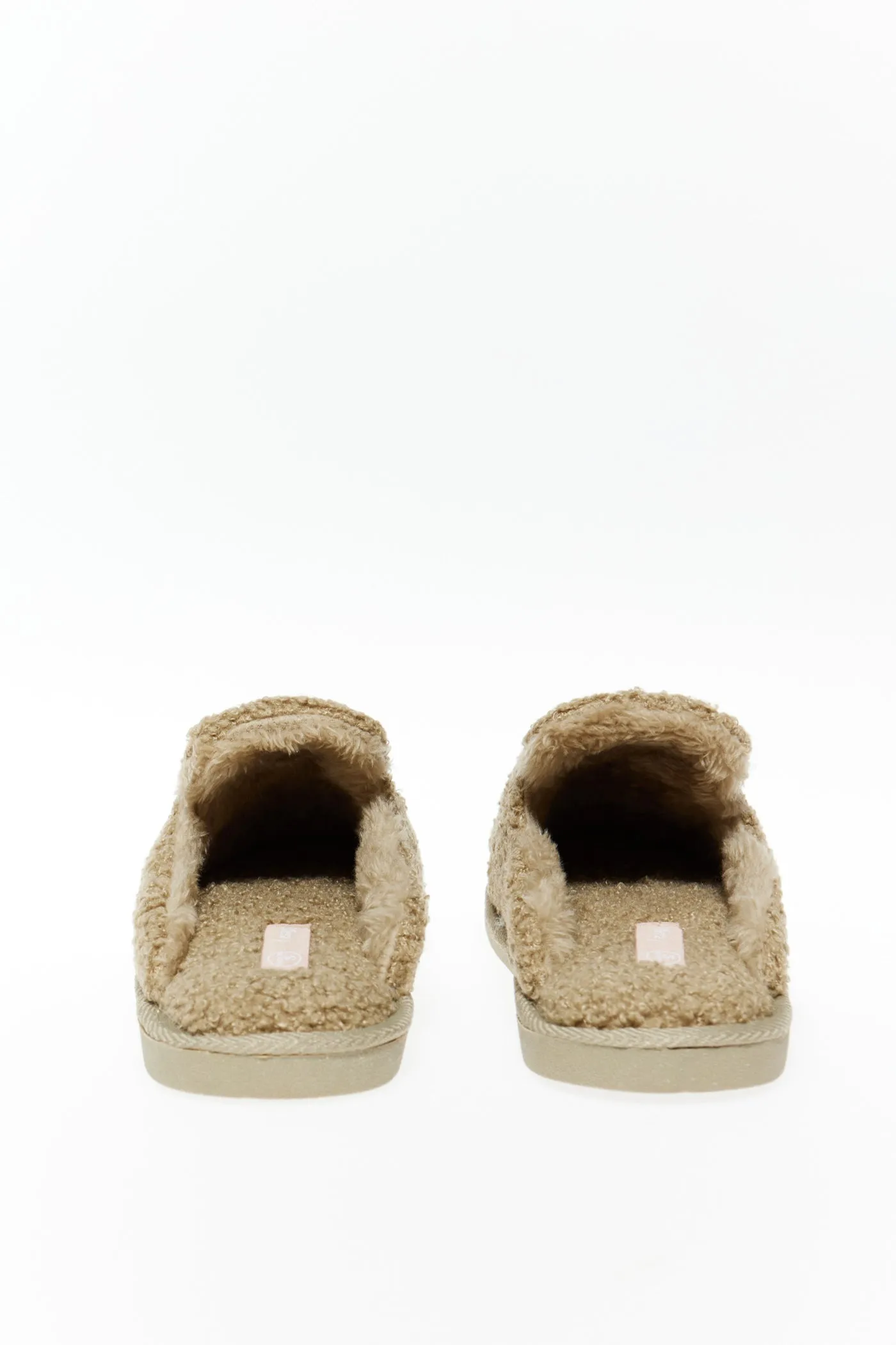 Shearling house slippers - Green