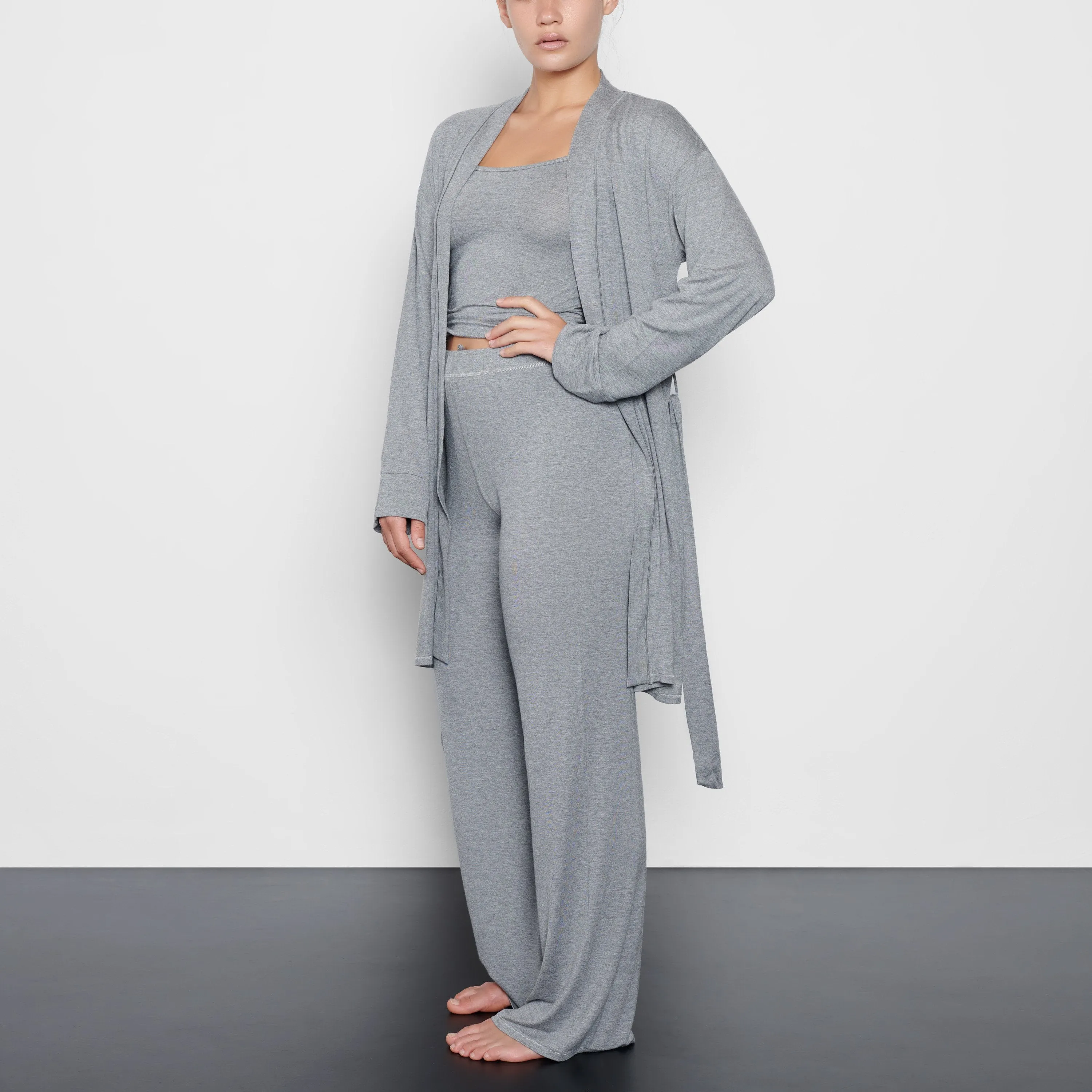 SLEEP ROBE | HEATHER GREY