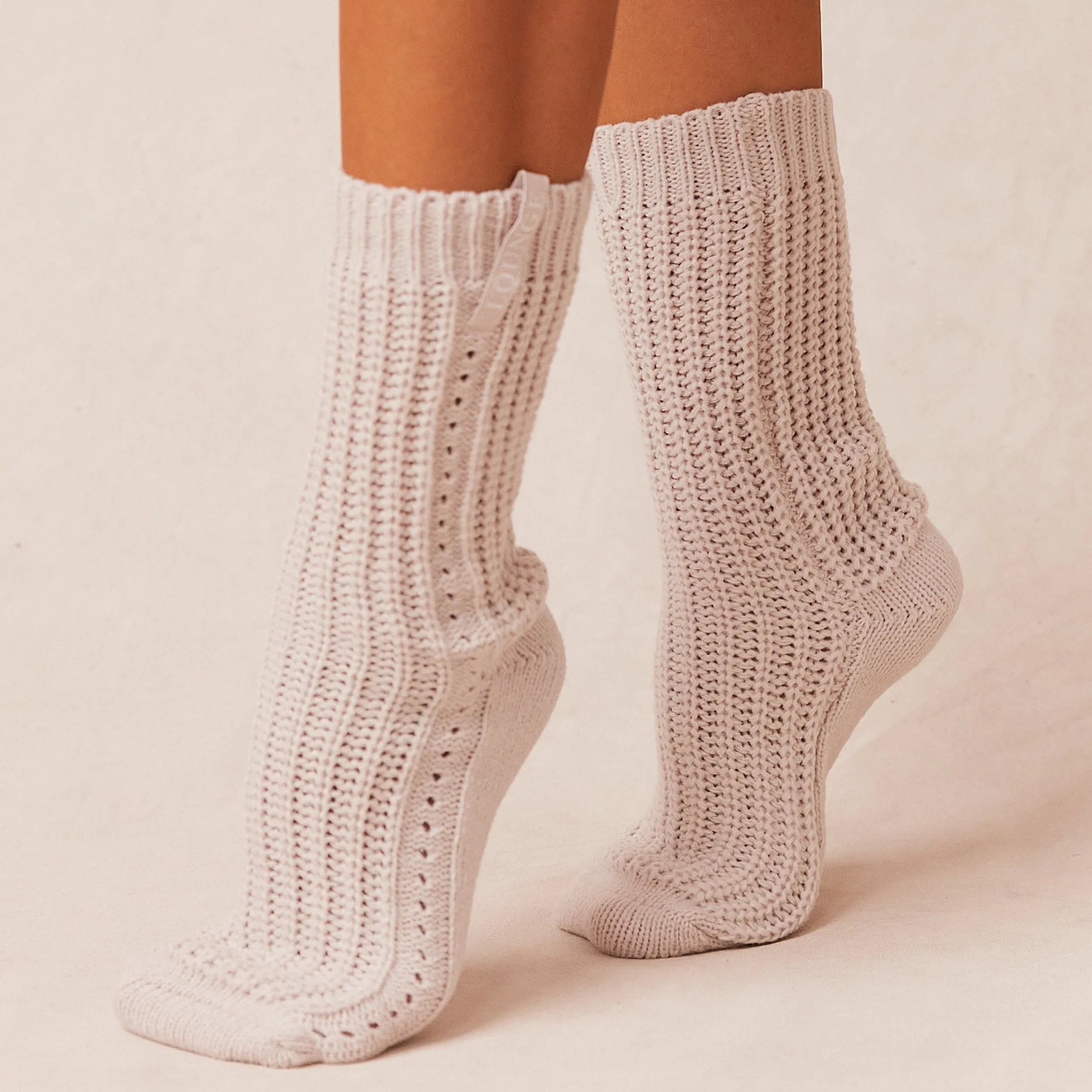 Snooze Knitted Socks - Cream