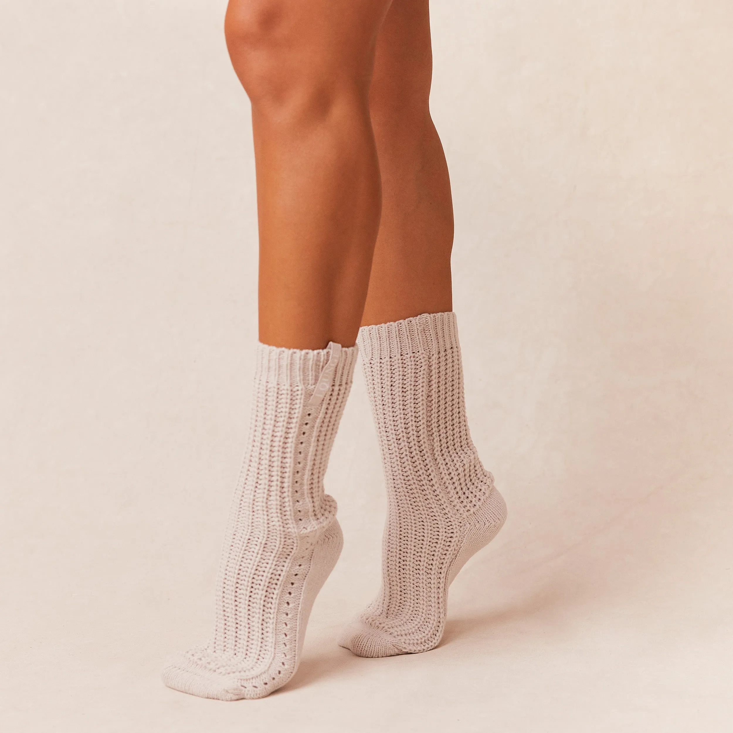 Snooze Knitted Socks - Cream