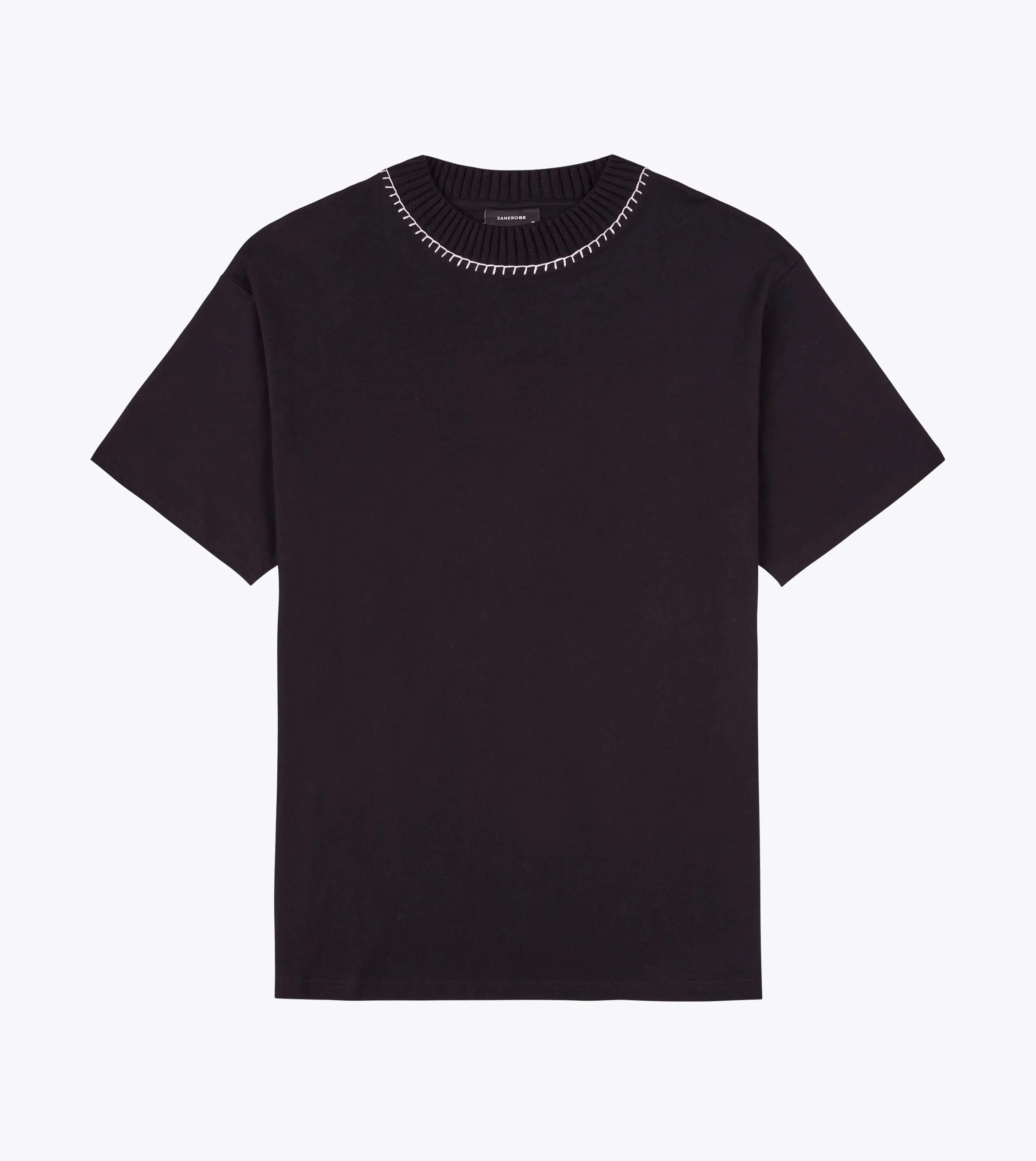 Stitched Lounge Tee Black