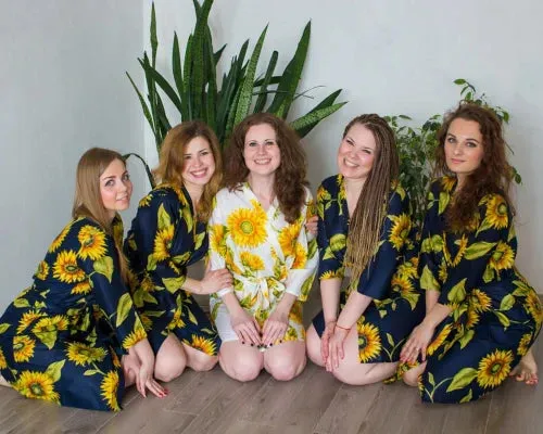 Sunflower Print Robes