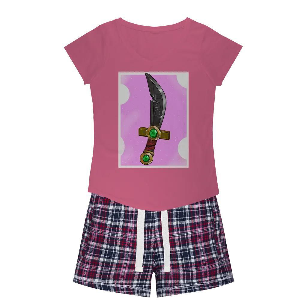 Sword Women's Sleepy Tee and Flannel Short