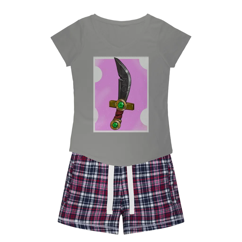 Sword Women's Sleepy Tee and Flannel Short