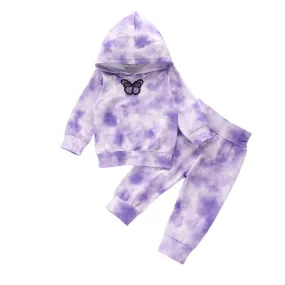 Tie-Dye Purple Butterfly Set