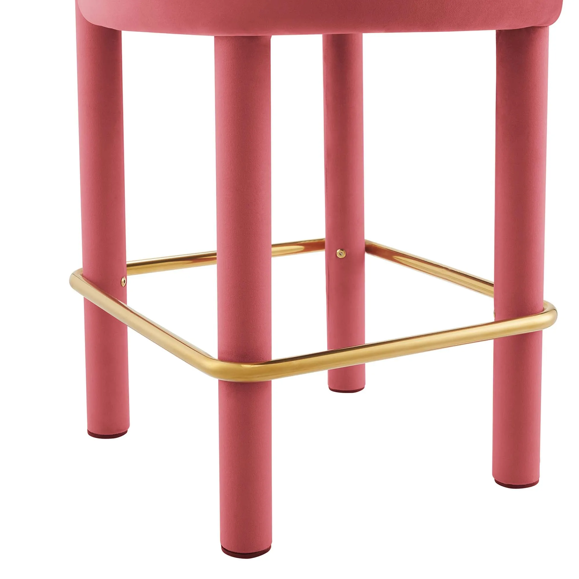 Toulouse Performance Velvet Counter Stool - Set of 2 by Modway