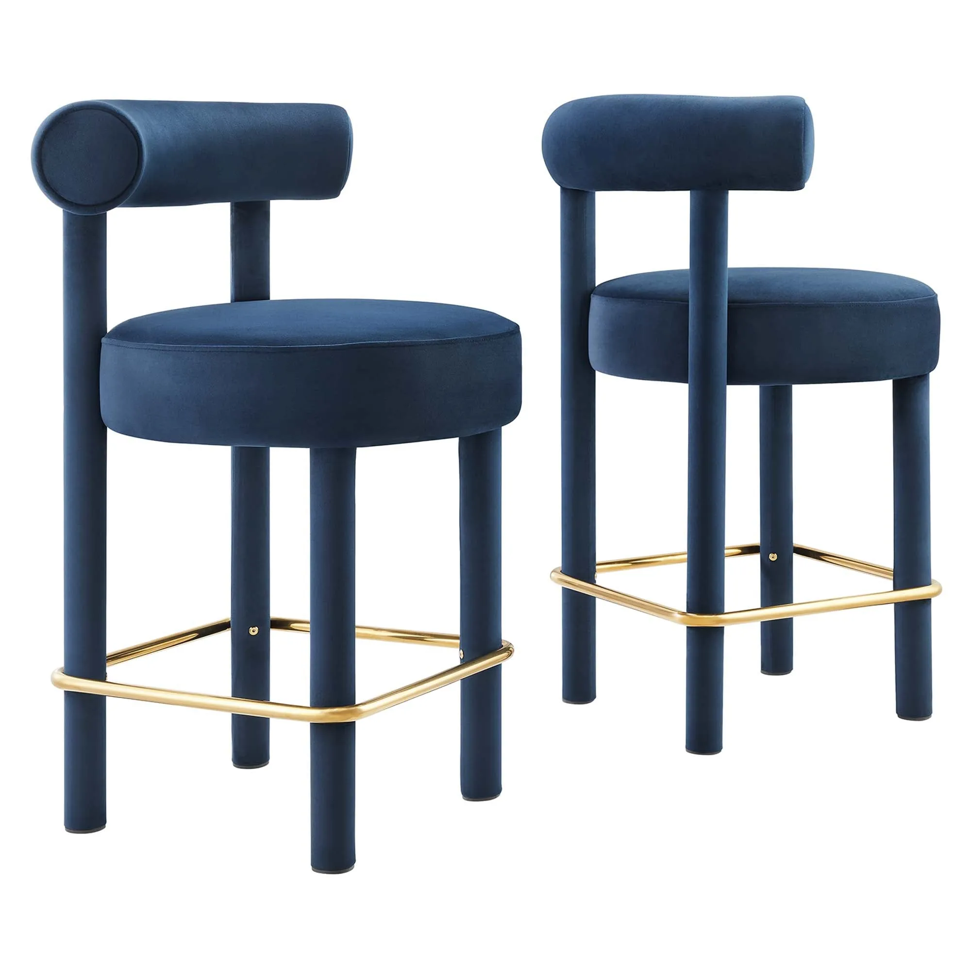 Toulouse Performance Velvet Counter Stool - Set of 2 by Modway