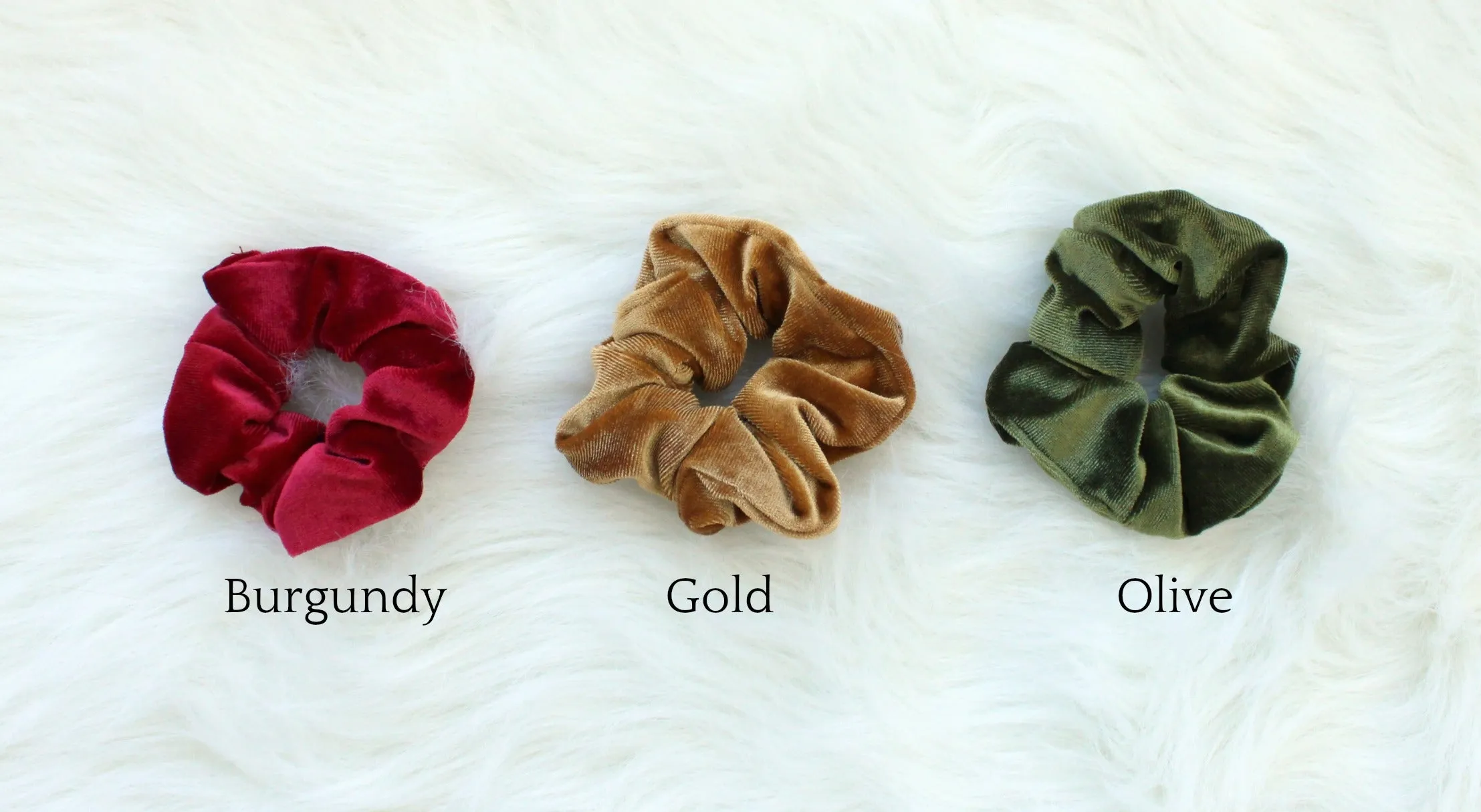 Velvet Hair Scrunchies