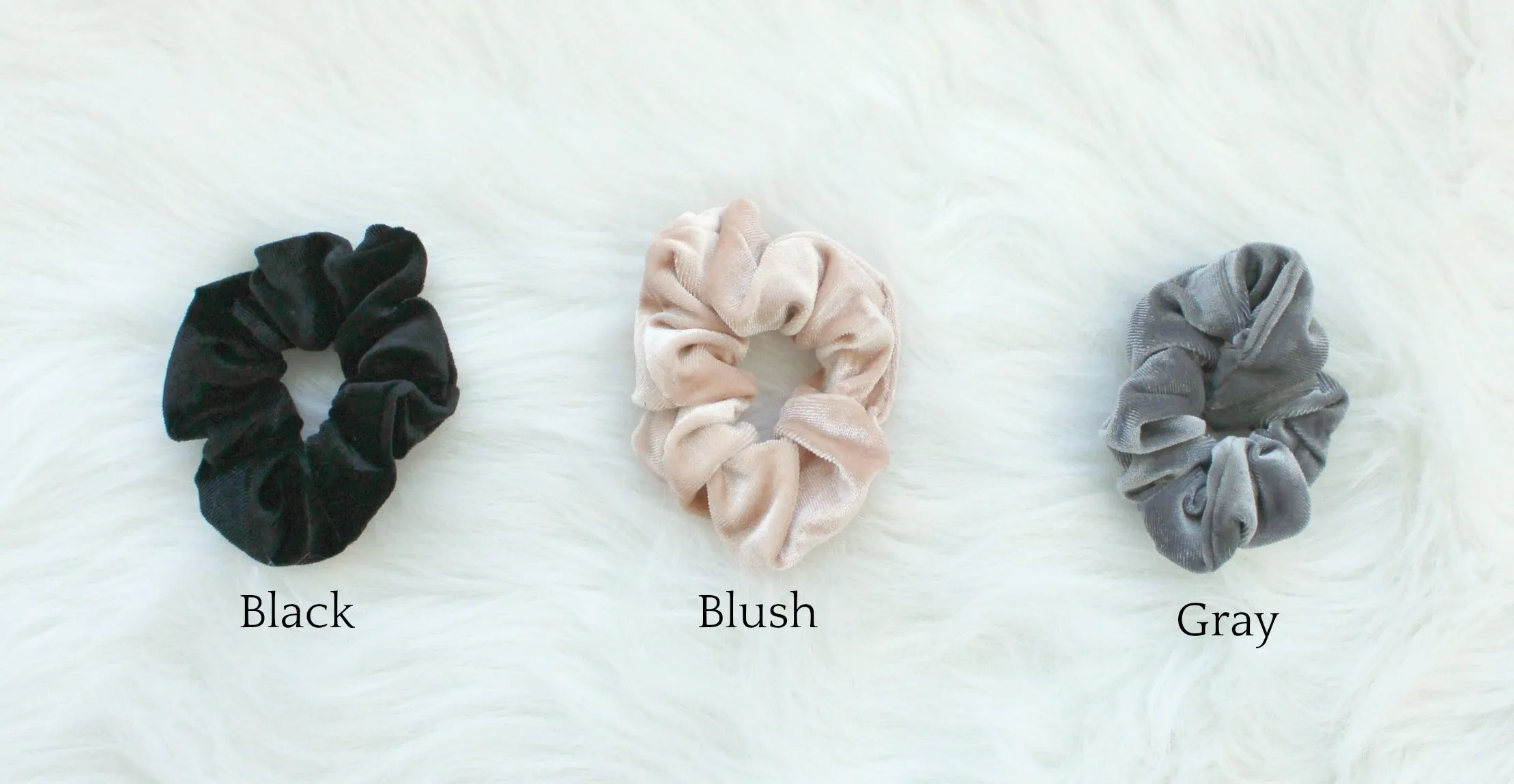 Velvet Hair Scrunchies