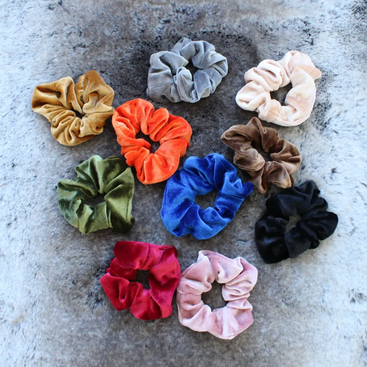 Velvet Hair Scrunchies