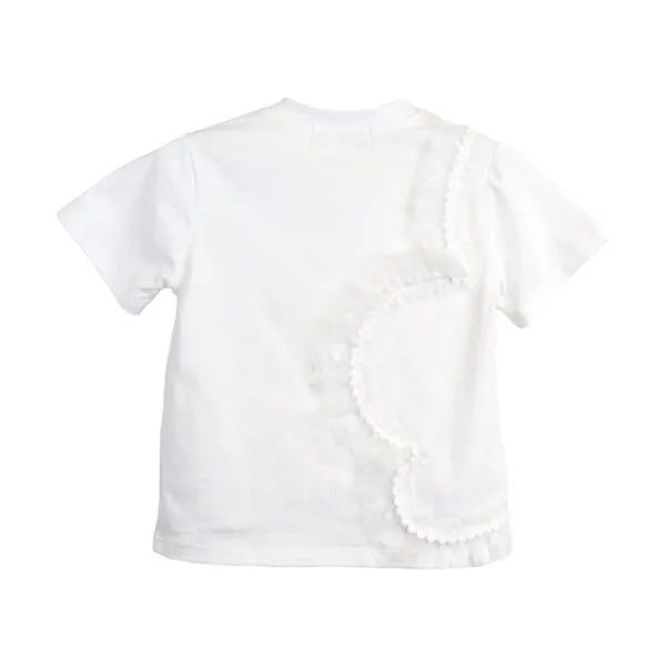 Velvet Heart Mesh White Trim Tee