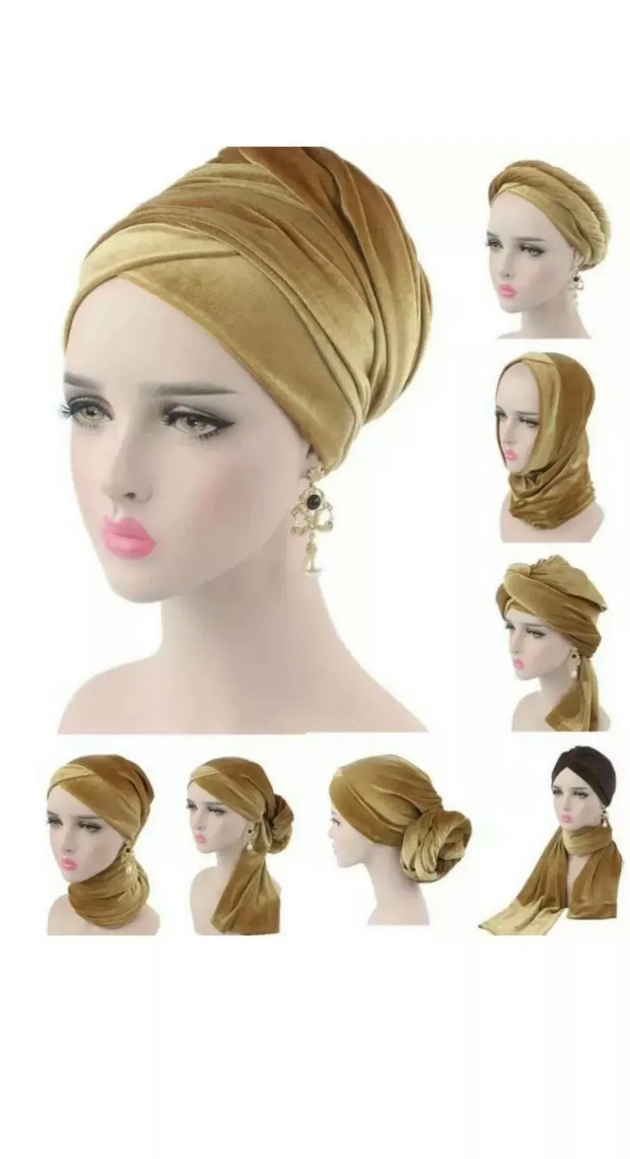 VELVET WOMEN TURBAN