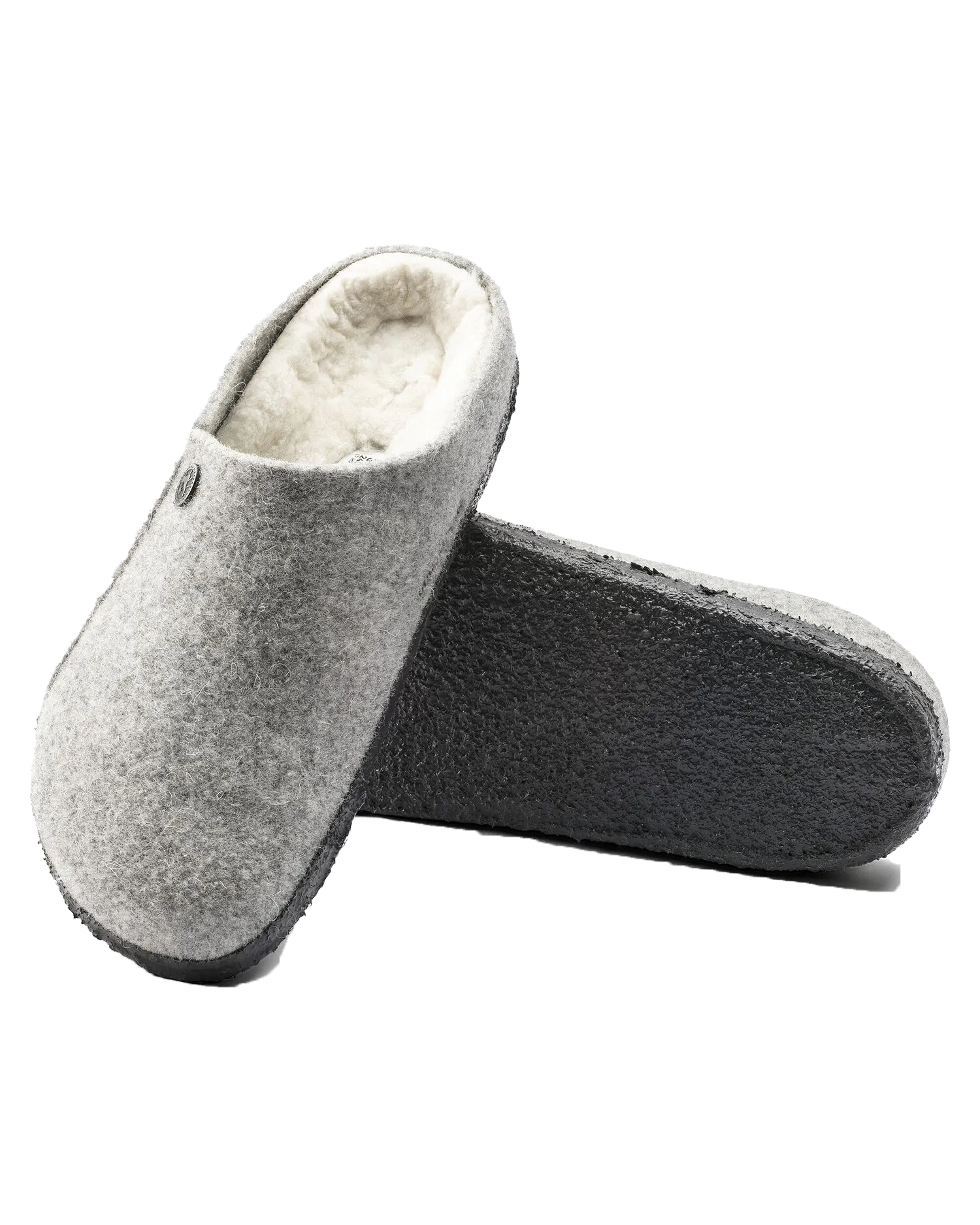 Zermatt Shearling Slipper in Light Grey